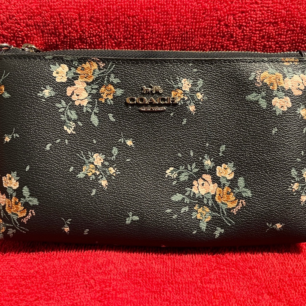 Coach small crossbody bag floral print